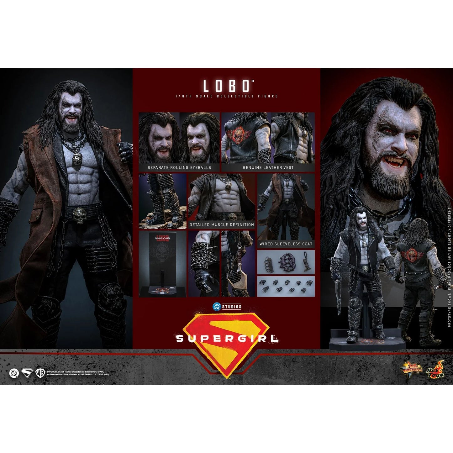 Lobo Sixth Scale Figure Close-up Head Sculpt