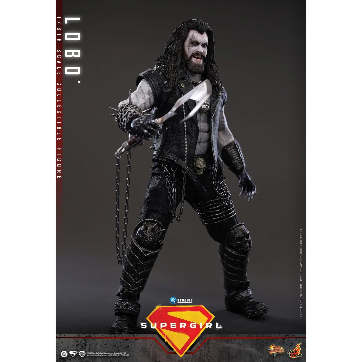 Hot Toys Lobo Figure Hand-Painted Skin Detail