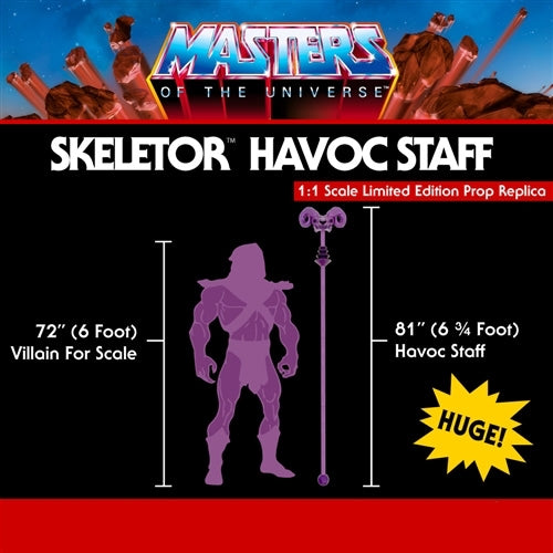 Masters Of The Universe | Skeletor Havoc Staff Limited Edition Prop Replica - Masters Of The Universe | Skeletor Havoc Staff Limited Edition Prop Replica-3