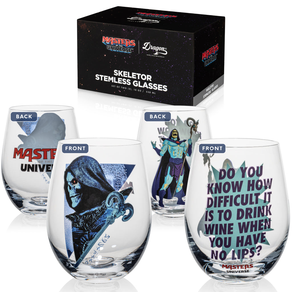 Masters of the Universe™ 2026 Movie Skeletor™ Stemless Glasses (Mattel Creations) - Masters of the Universe™ 2026 Movie Skeletor™ Stemless Glasses (Mattel Creations)-1