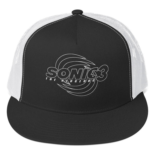 Sonic the Hedgehog 3 Logo Trucker Hat-0