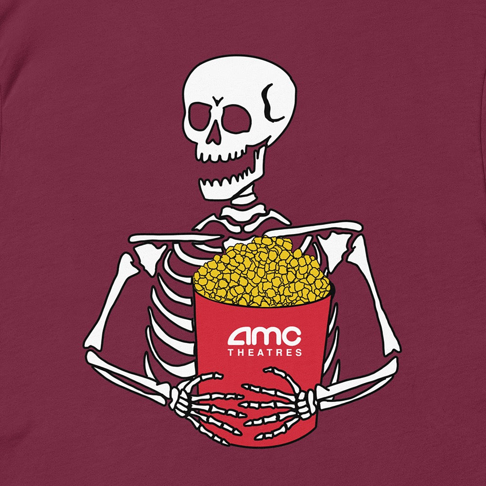 AMC Theatres Thrills & Chills Skeleton T-shirt