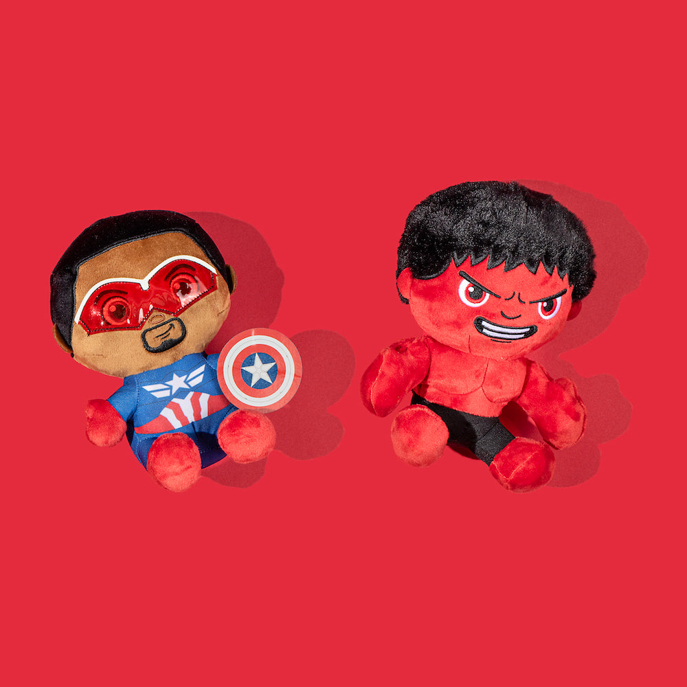 Captain America: Brave New World Cap & Red Hulk Plush - Set of 2