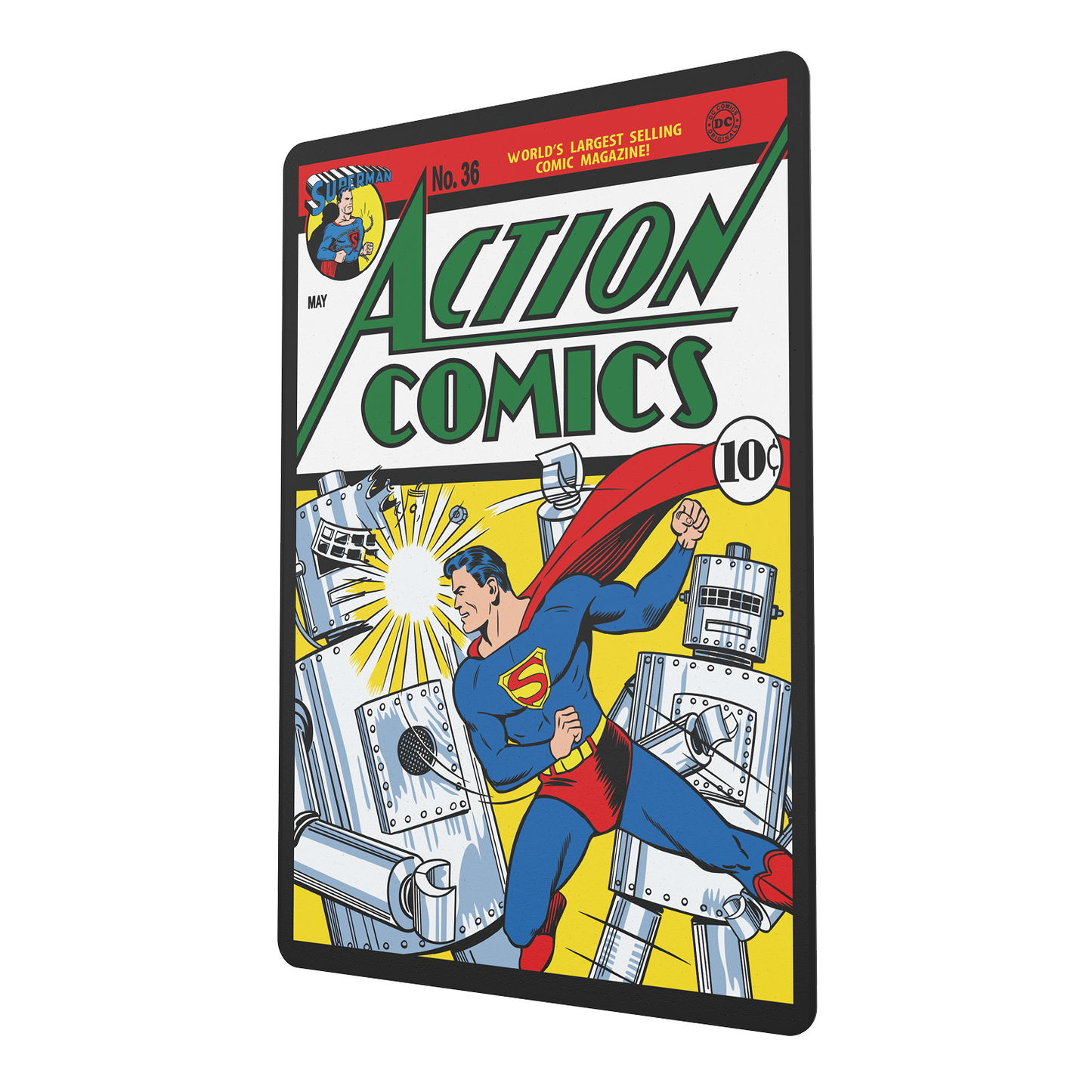 DC Comic Book Popcorn Tin with Lanyard - Action Comics