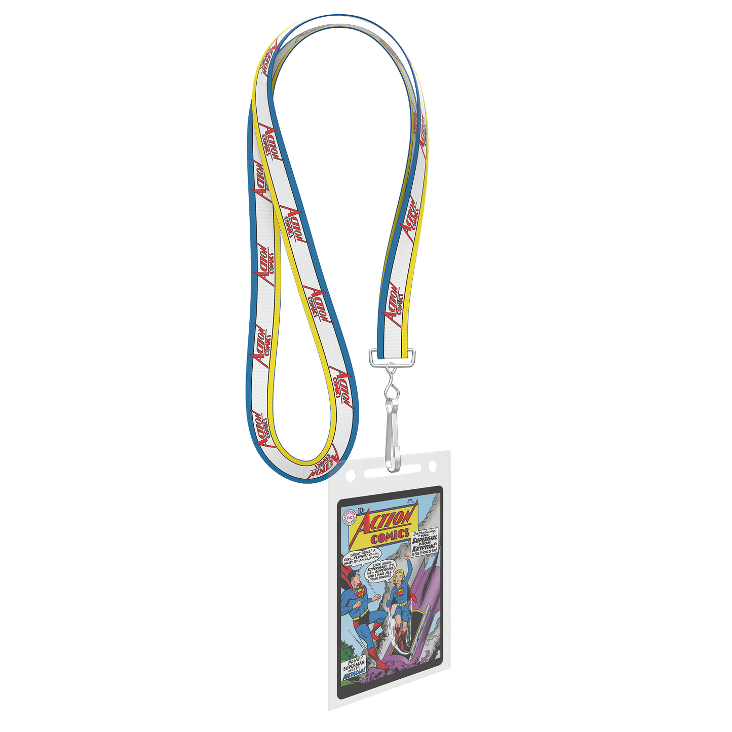 DC Comic Book Popcorn Tin with Lanyard - Action Comics