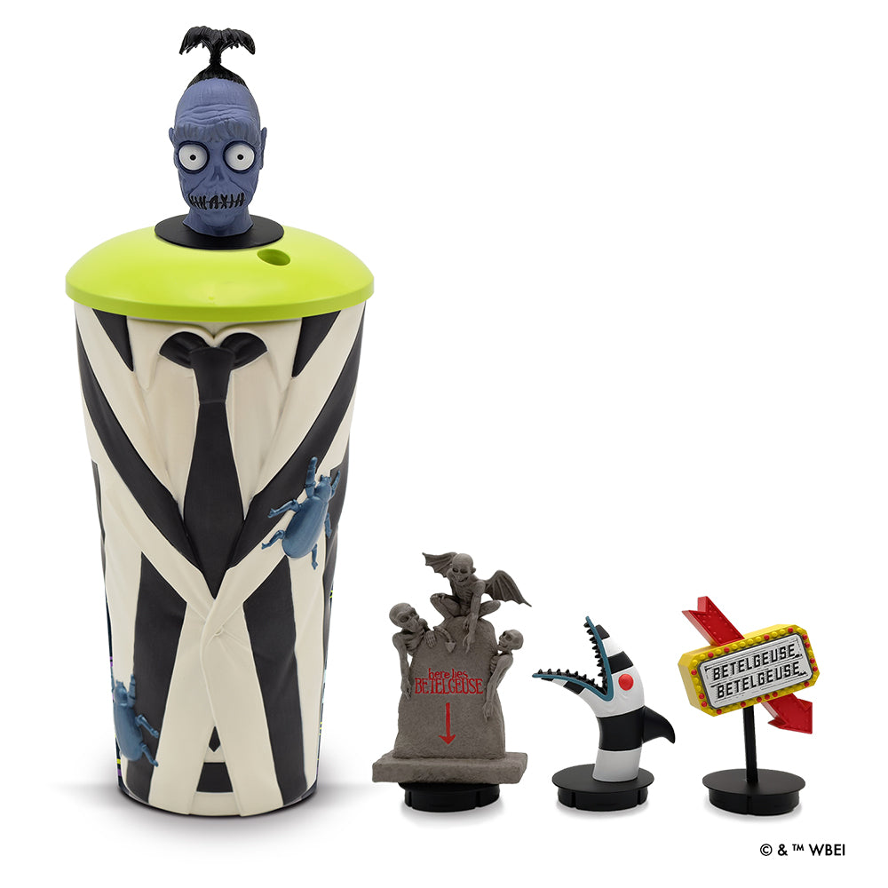 Beetlejuice Beetlejuice Cup & Set of 4 Toppers - Exclusive Limited Edition