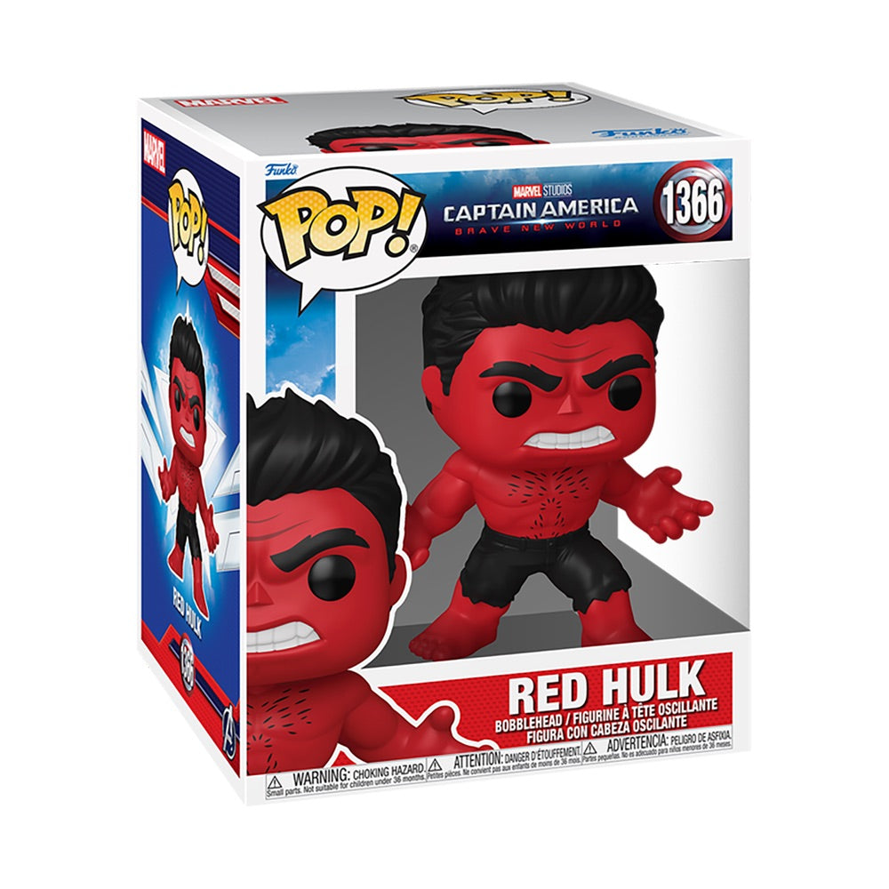 Captain America Brave New World Red Hulk Funko Pop! Super Bobblehead Figure