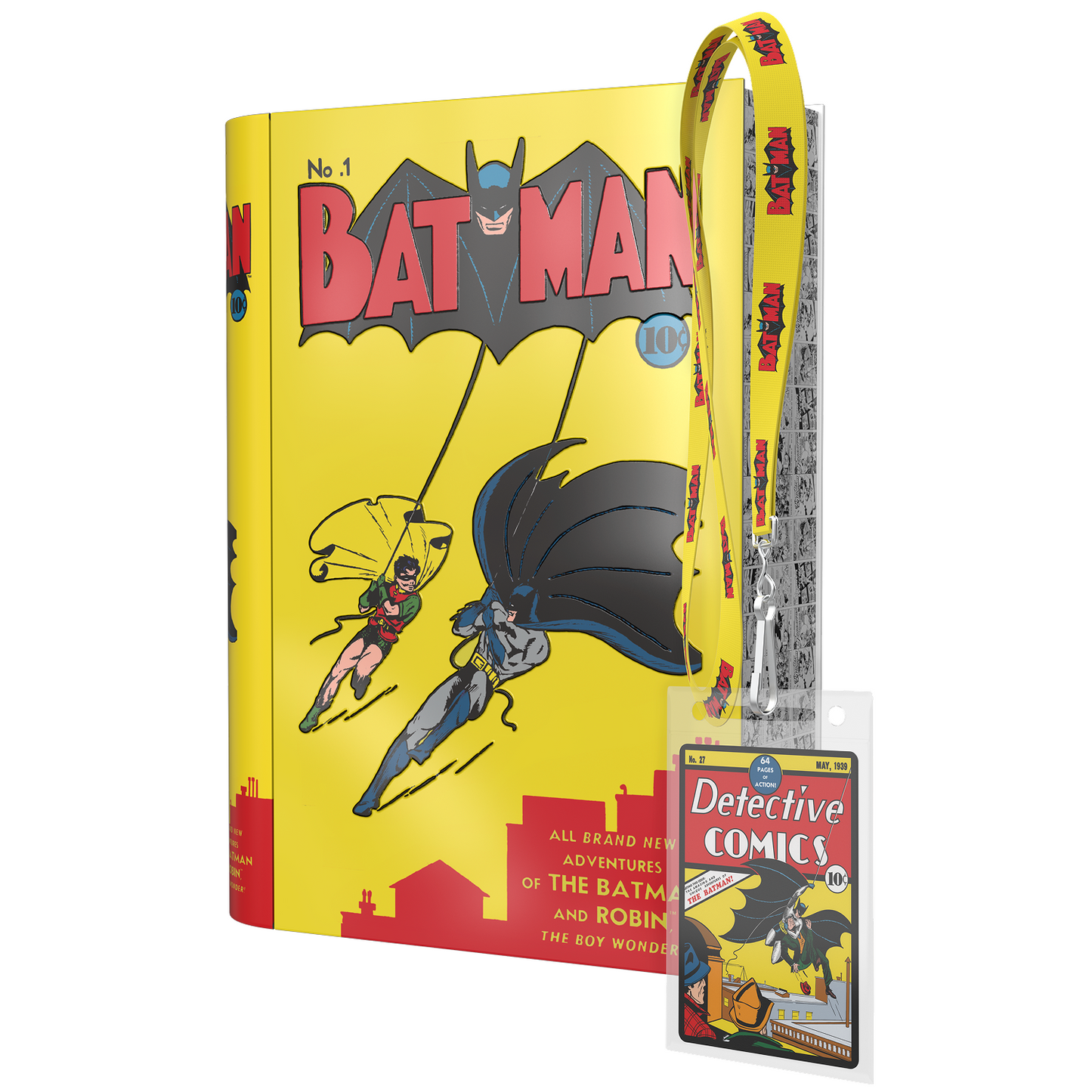 DC Comic Book Popcorn Tin with Lanyard - Batman
