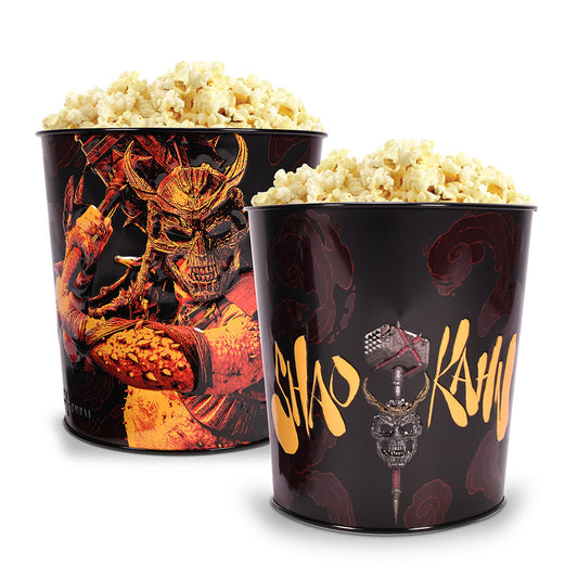 Mortal Kombat 2 85 oz Shao Kahn Tin Bucket with Helmet-9
