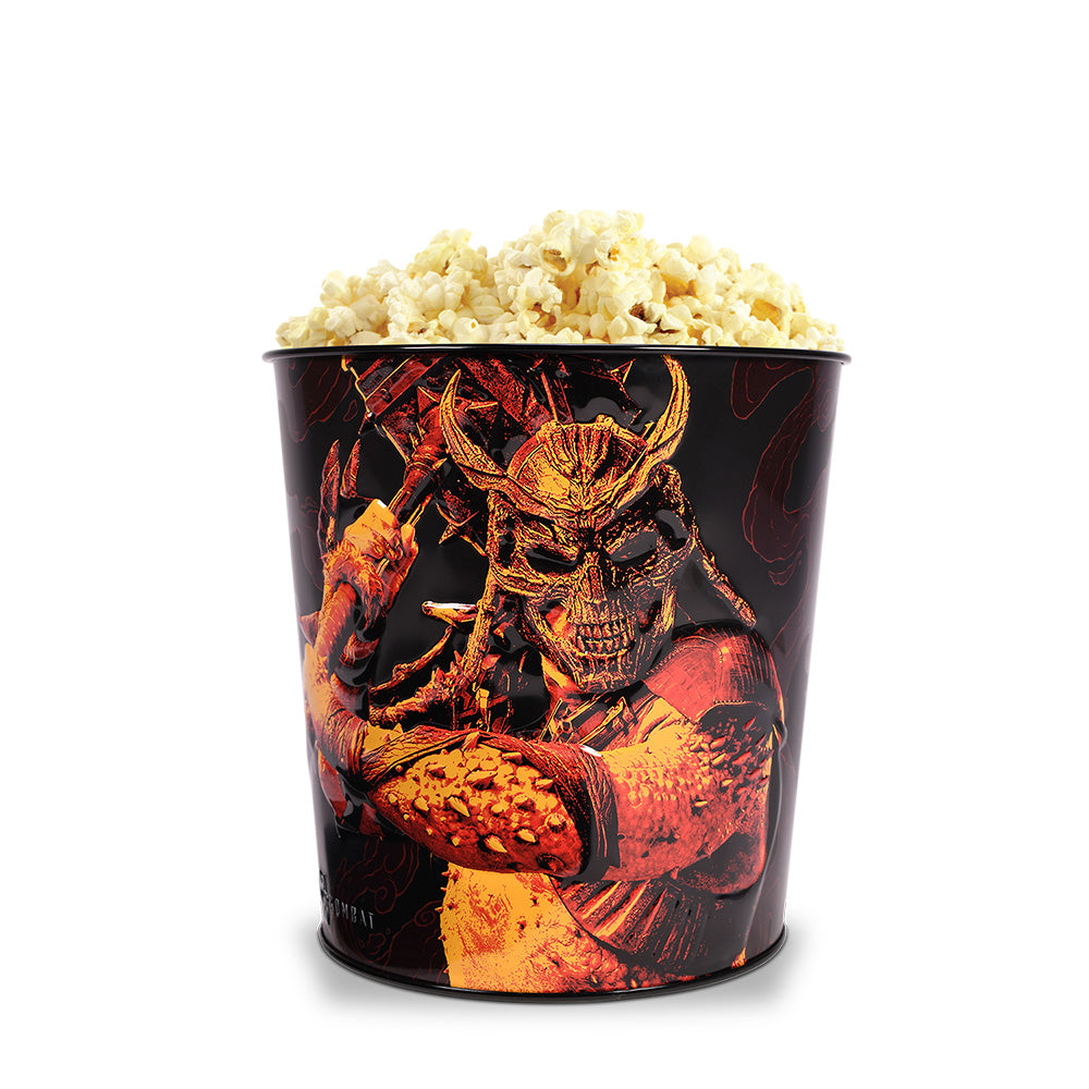 Mortal Kombat 2 85 oz Shao Kahn Tin Bucket with Helmet-7