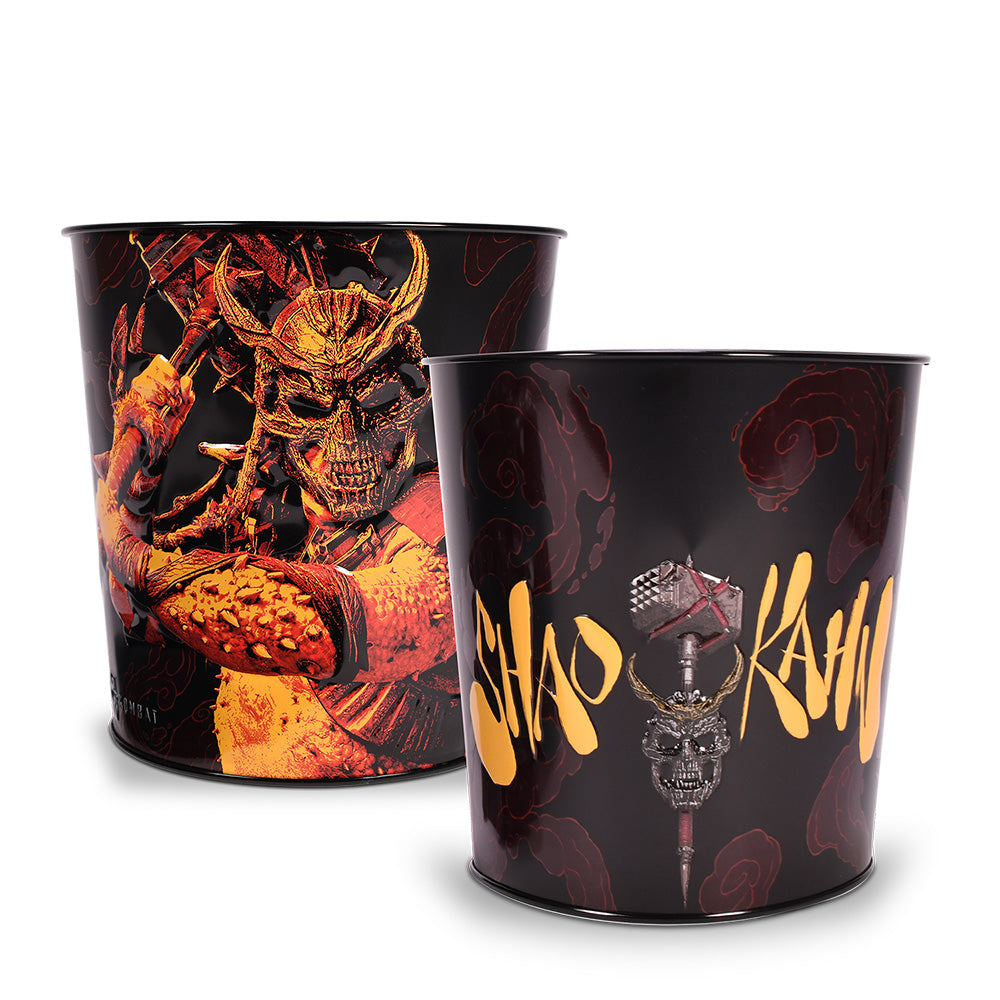Mortal Kombat 2 85 oz Shao Kahn Tin Bucket with Helmet-4