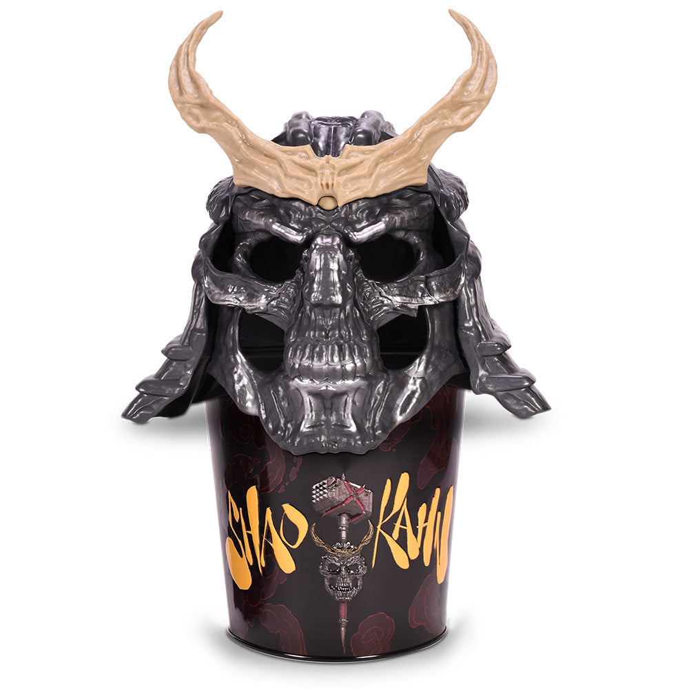 Mortal Kombat 2 85 oz Shao Kahn Tin Bucket with Helmet