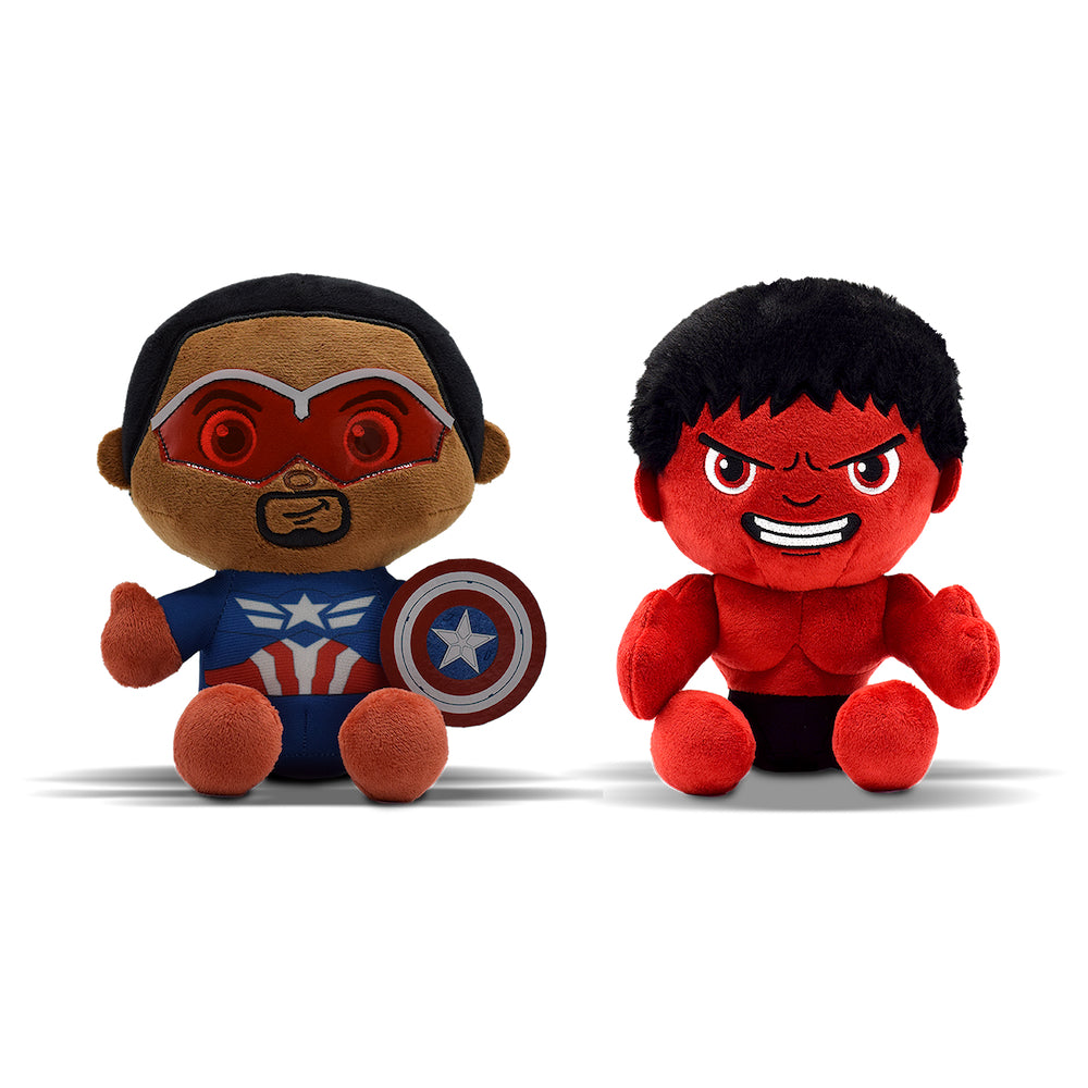 Captain America: Brave New World Cap & Red Hulk Plush - Set of 2