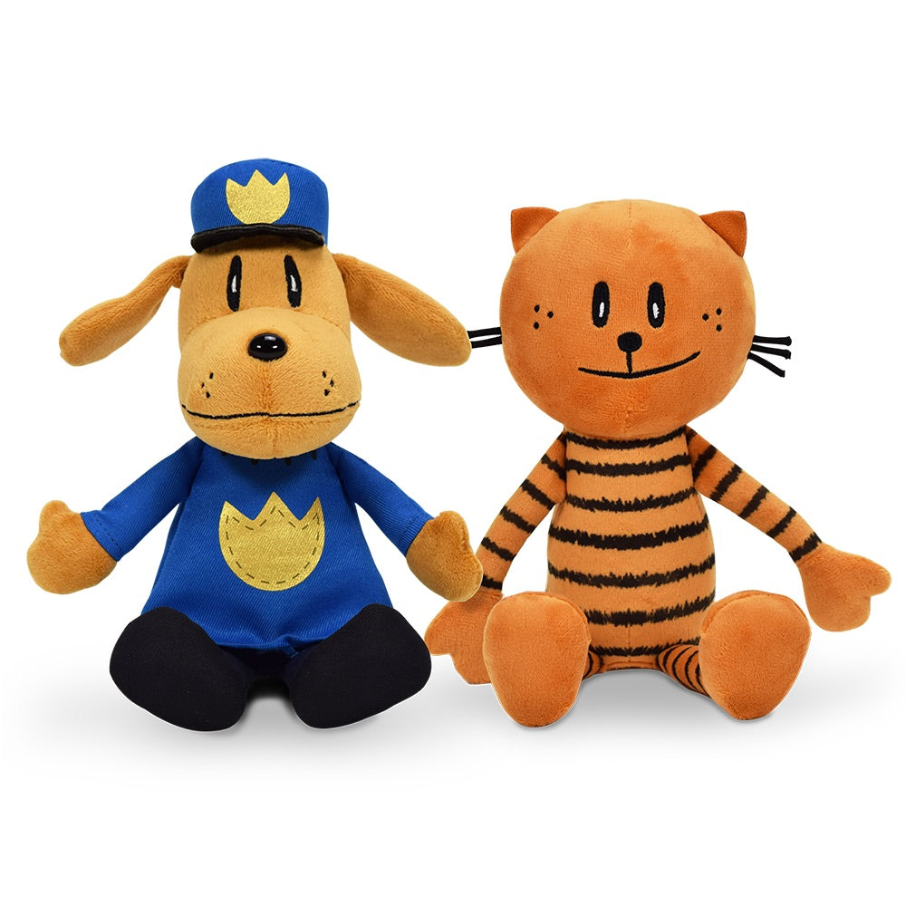 Dog Man & Petey the Cat Plush - Set of 2