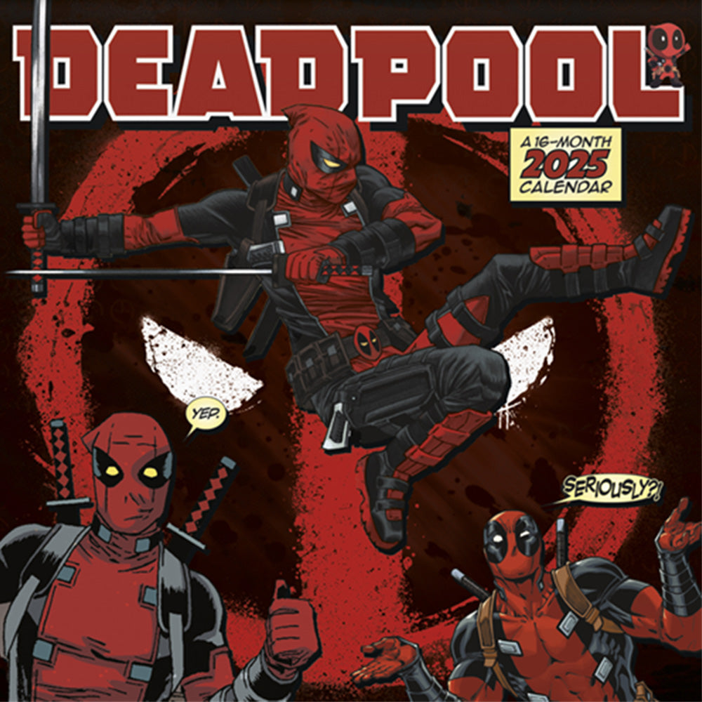 Deadpool 2025 16-Month Wall Calendar