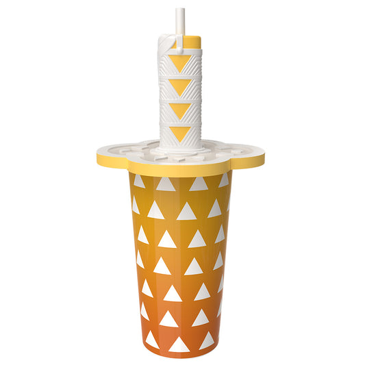 Demon Slayer: Kimetsu no Yaiba – The Movie: Infinity Castle Tumblers with Sword Hilt Topper Lid Green-4