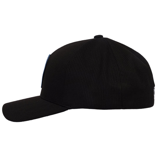 Front view of the black Marvel x Element Spider-Man Brand New Day hat with mask patch.-2