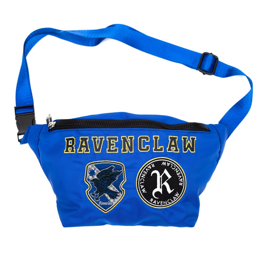 Harry Potter Ravenclaw blue fanny pack with embroidered house patches-2