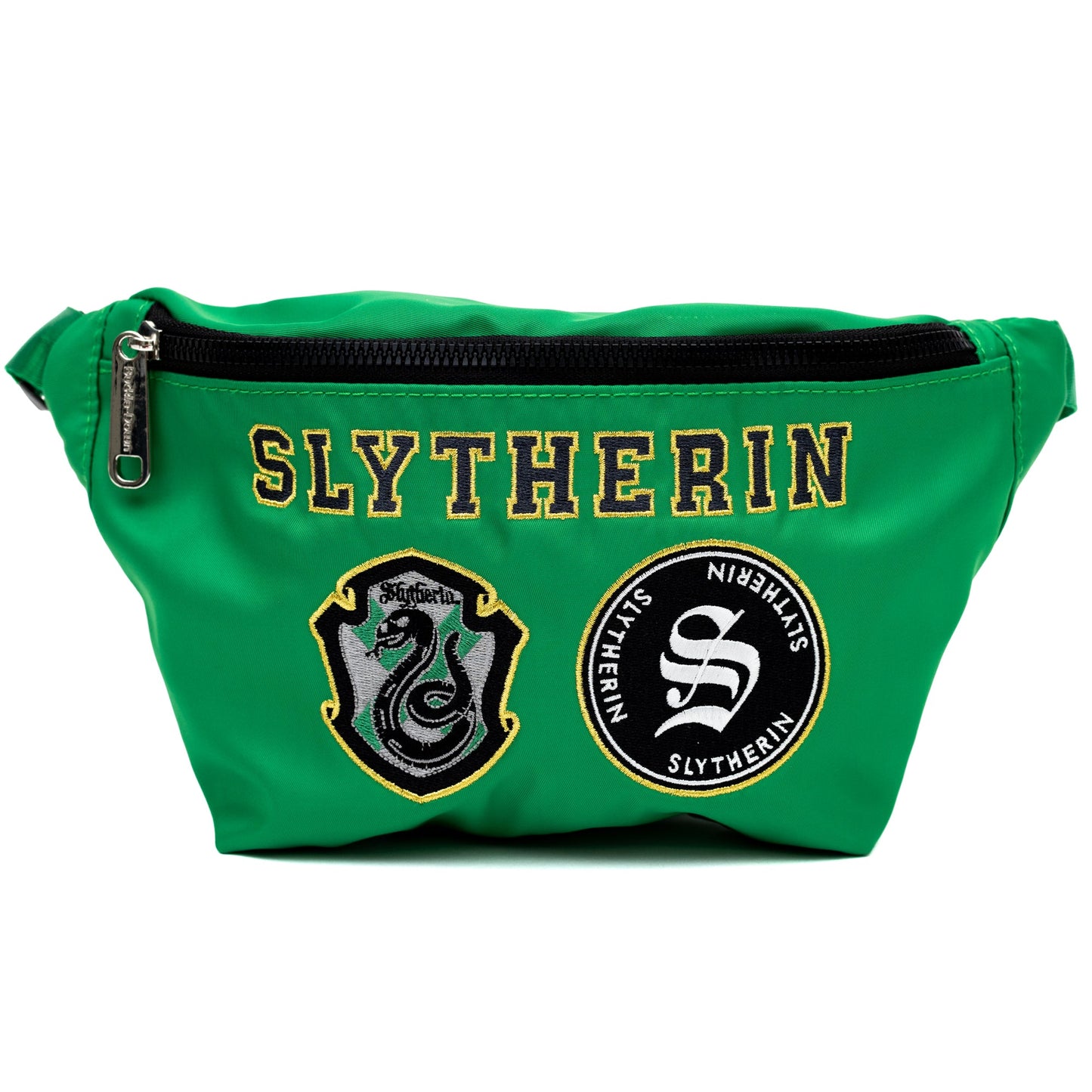 Harry Potter Slytherin Patches Embroidered Fanny Pack front view