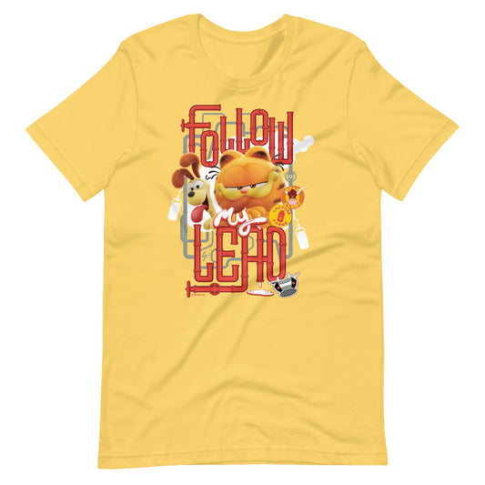 The Garfield Movie Follow My Lead T-shirt-0