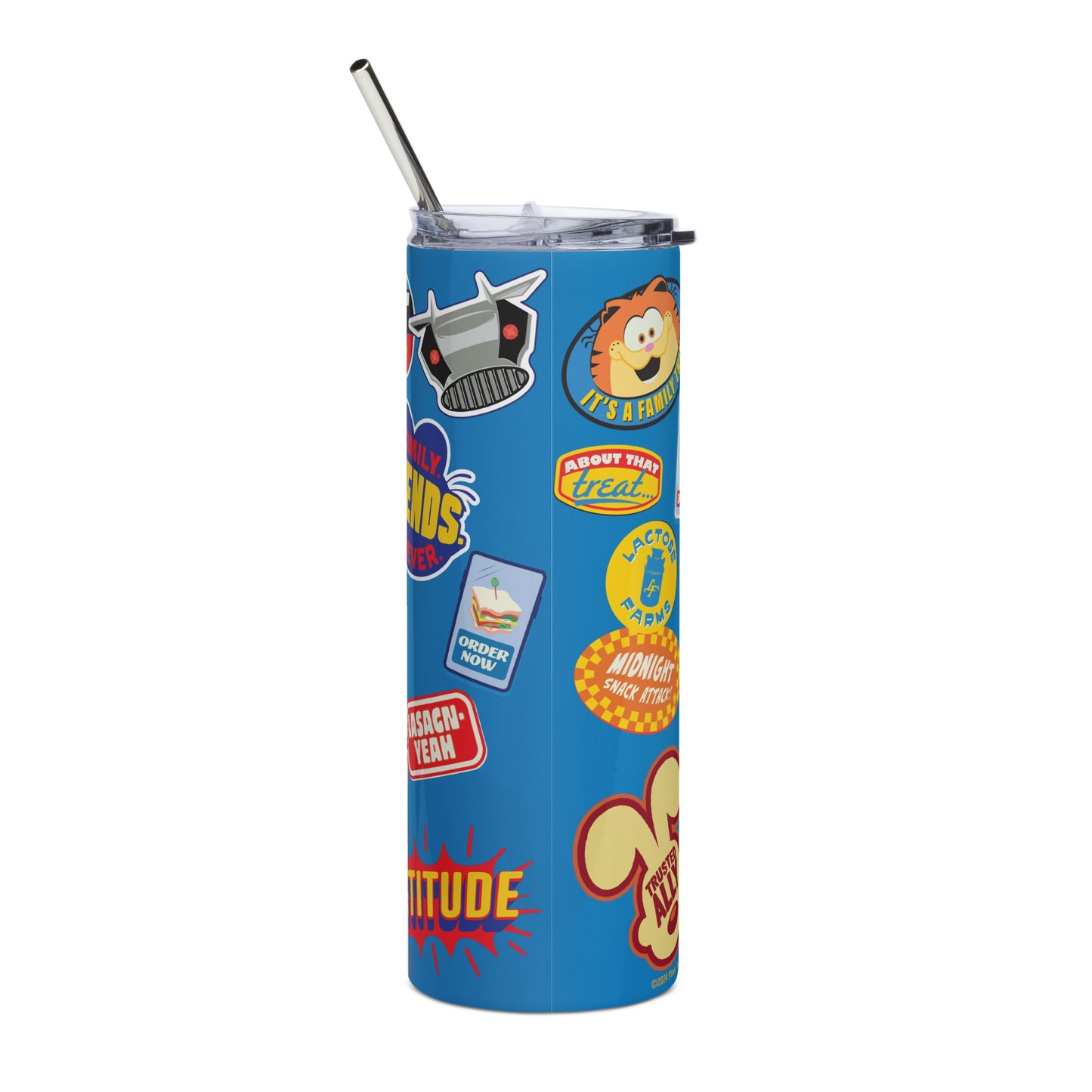 The Garfield Movie Sticker Icons Water Bottle