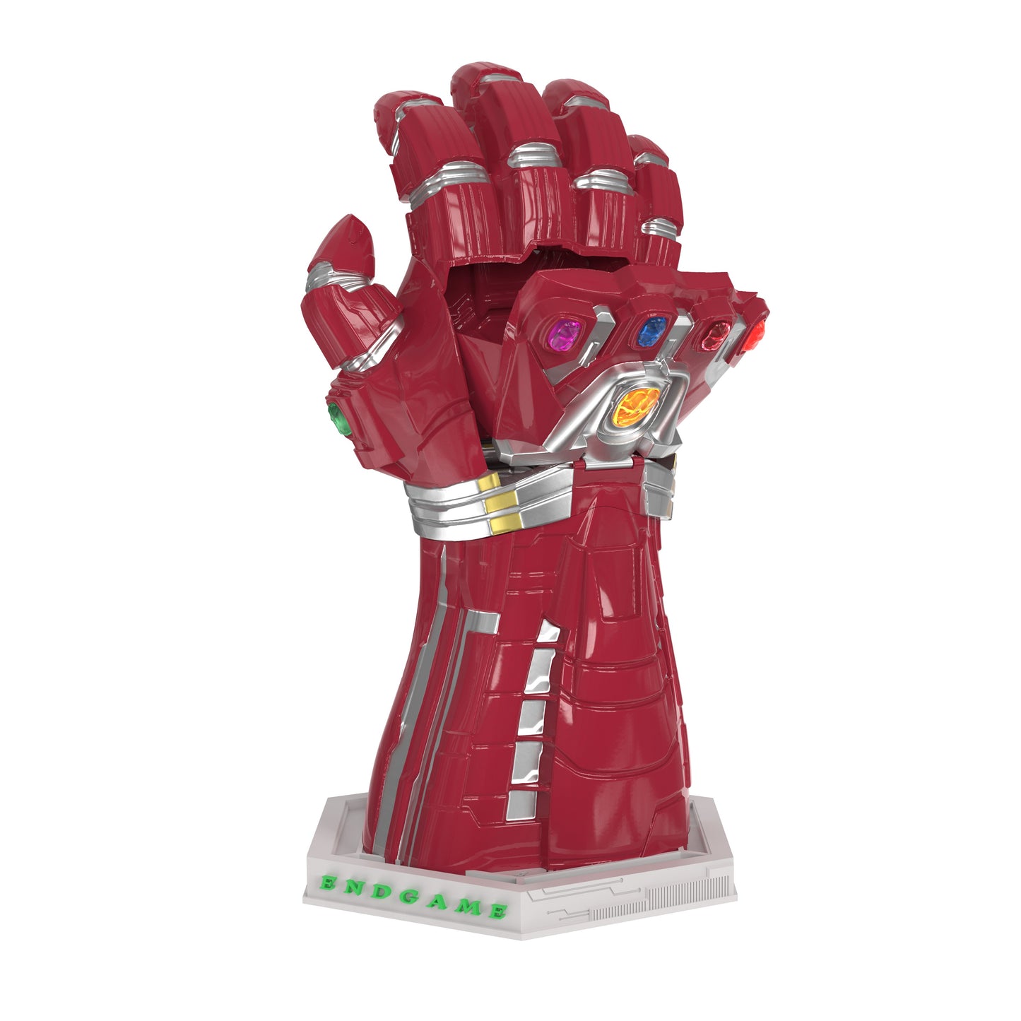Back view of the Nano Gauntlet collector bucket showing the textured structure and durable plastic finish