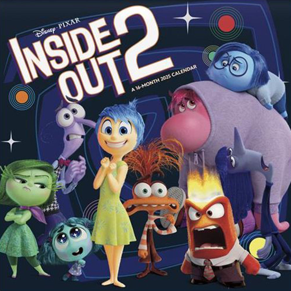 Inside Out 2 2025 16-Month Wall Calendar