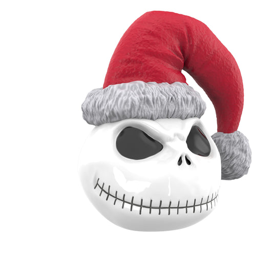 The Nightmare Before Christmas LED bucket featuring Jack Skellington wearing a Santa hat, front view-0