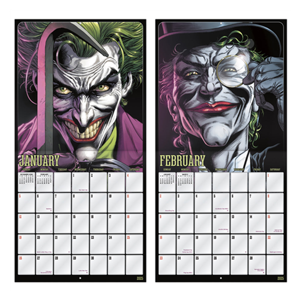 Joker 2025 16-Month Wall Calendar