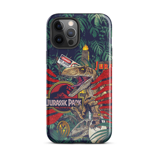 Jurassic Park Jungle Collage Tough Phone Case - iPhone iPhone 16 Pro Max-40