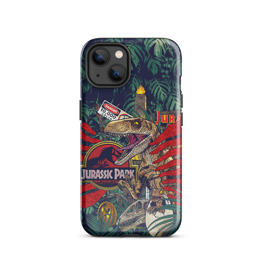Jurassic Park Jungle Collage Tough Phone Case - iPhone iPhone 16 Pro Max-37