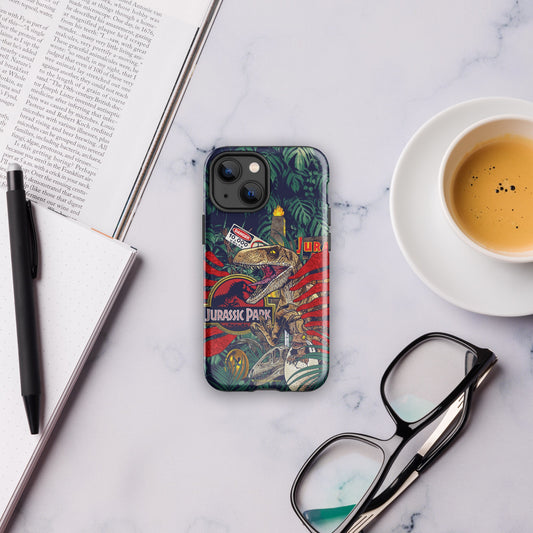 Jurassic Park Jungle Collage Tough Phone Case - iPhone iPhone 16 Pro Max-36