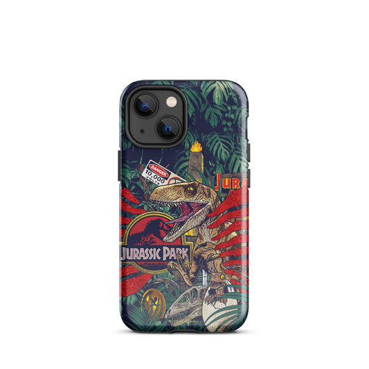 Jurassic Park Jungle Collage Tough Phone Case - iPhone iPhone 16 Pro Max-34