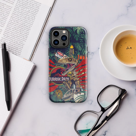 Jurassic Park Jungle Collage Tough Phone Case - iPhone iPhone 16 Pro Max-30
