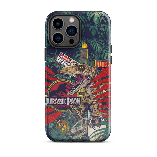 Jurassic Park Jungle Collage Tough Phone Case - iPhone iPhone 16 Pro Max-28