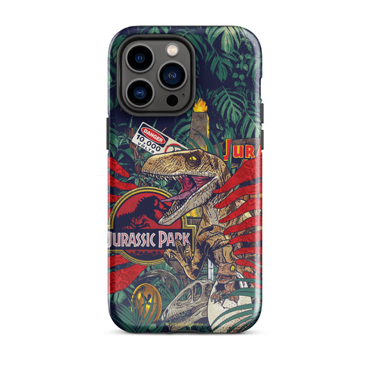 Jurassic Park Jungle Collage Tough Phone Case - iPhone iPhone 16 Pro Max-16