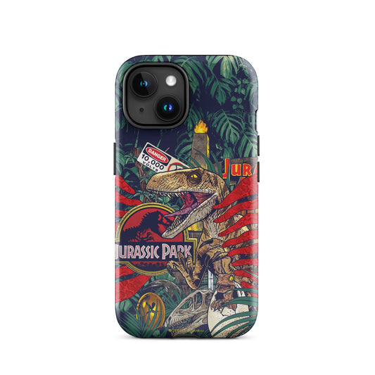 Jurassic Park Jungle Collage Tough Phone Case - iPhone iPhone 16 Pro Max-13