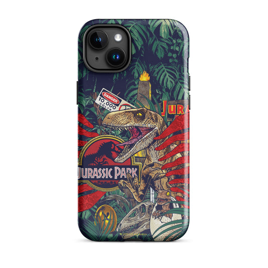 Jurassic Park Jungle Collage Tough Phone Case - iPhone iPhone 16 Pro Max-10