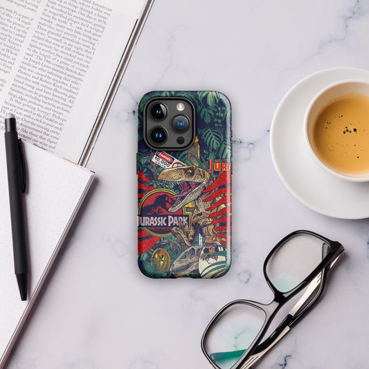 Jurassic Park Jungle Collage Tough Phone Case - iPhone iPhone 16 Pro Max-9