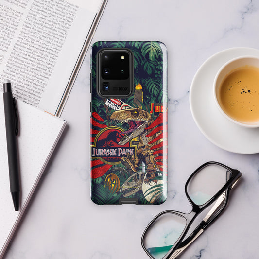 Jurassic Park Jungle Collage Samsung Tough Case Samsung Galaxy S23 Ultra-32