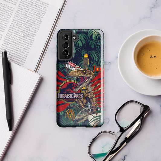 Jurassic Park Jungle Collage Samsung Tough Case Samsung Galaxy S23 Ultra-41