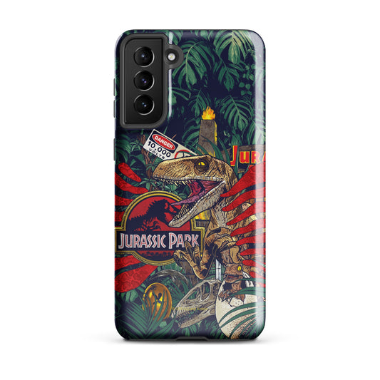 Jurassic Park Jungle Collage Samsung Tough Case Samsung Galaxy S23 Ultra-39