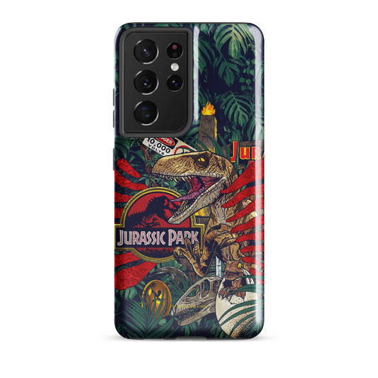 Jurassic Park Jungle Collage Samsung Tough Case Samsung Galaxy S23 Ultra-18