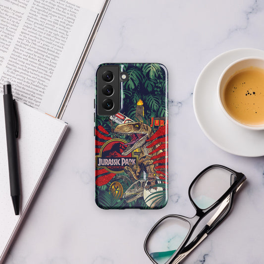 Jurassic Park Jungle Collage Samsung Tough Case Samsung Galaxy S23 Ultra-17