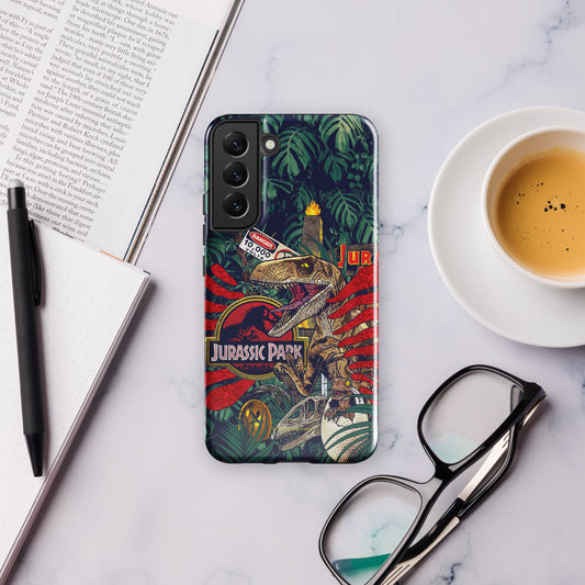 Jurassic Park Jungle Collage Samsung Tough Case Samsung Galaxy S23 Ultra-14