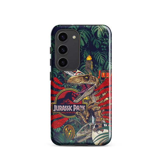 Jurassic Park Jungle Collage Samsung Tough Case Samsung Galaxy S23 Ultra-6