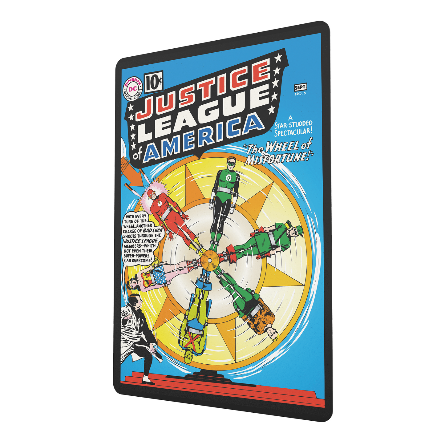 DC Comic Book Popcorn Tin with Lanyard - Justice League