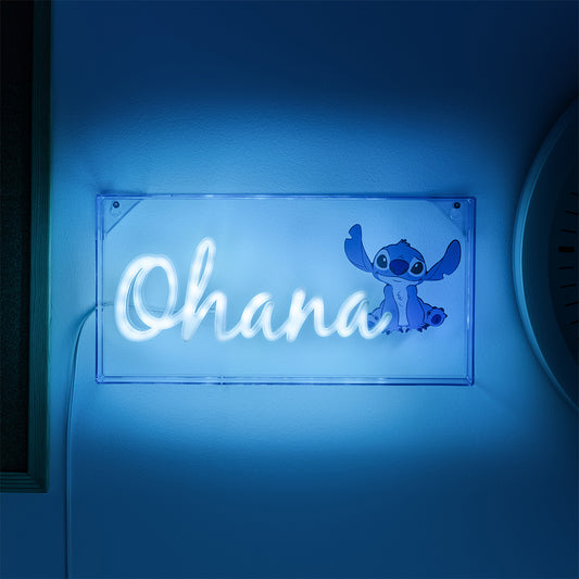 Lilo and Stitch: Stitch Ohana LED Neon Light-1