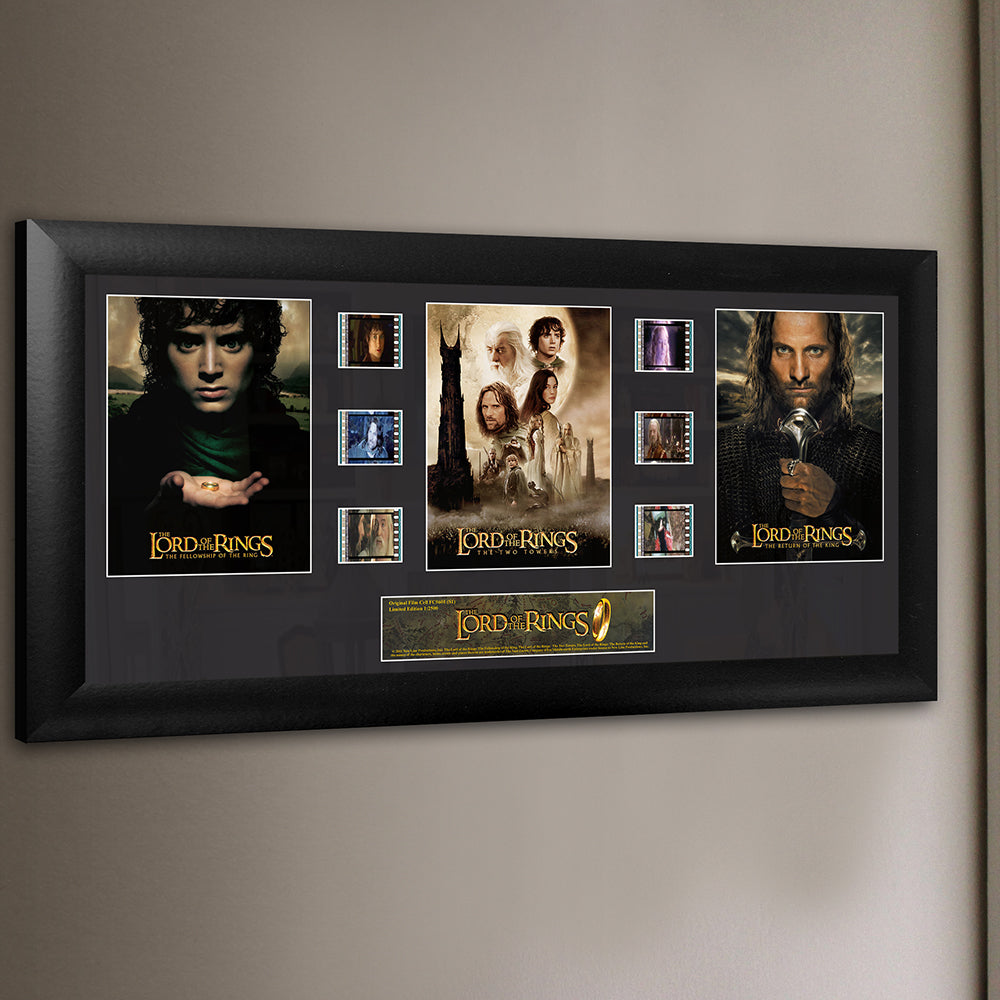 The Lord of the Rings Trilogy FilmCells Framed Wall Art Presentation