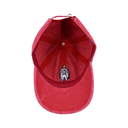 Front view of the Marvel Spider-Man Brand New Day adjustable baseball cap showing the iconic graphic on the crown.-3